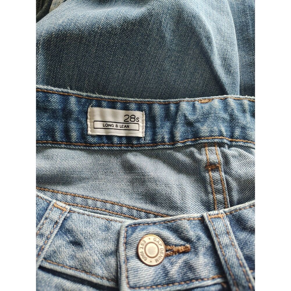 Gap 1969 Long & Lean Low Rise Bootcut Jeans Light Wash Women's Size 28S Stretch - Picture 7 of 9